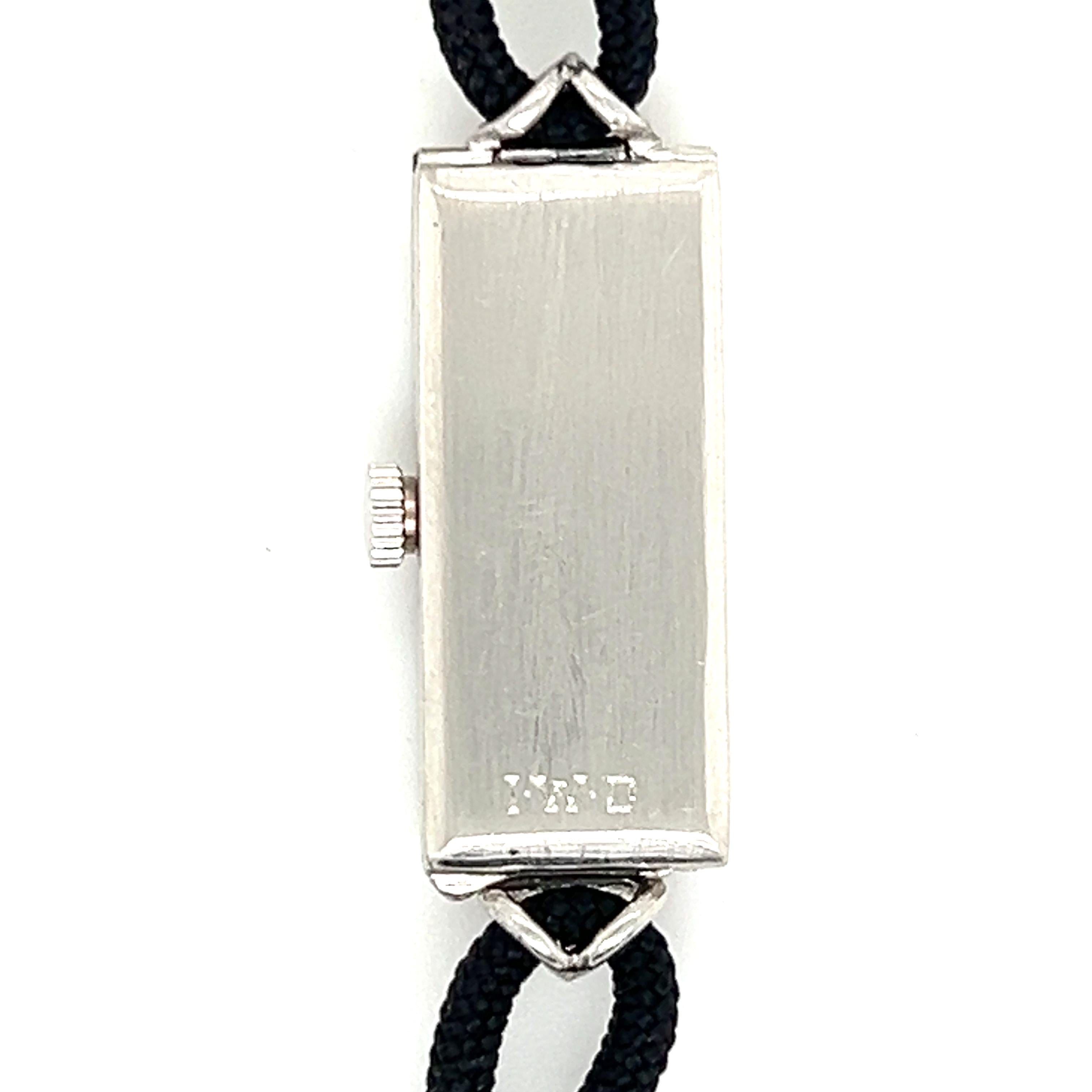 Montre pour femmes Art déco des années 1920, diamant 0,60 carat cw, platine 5