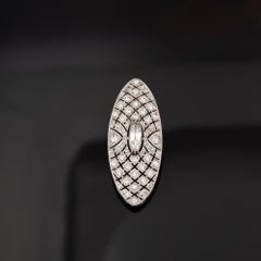 Art Deco 1920s/1930s Platinum and Diamond Pendant Brooch Necklace