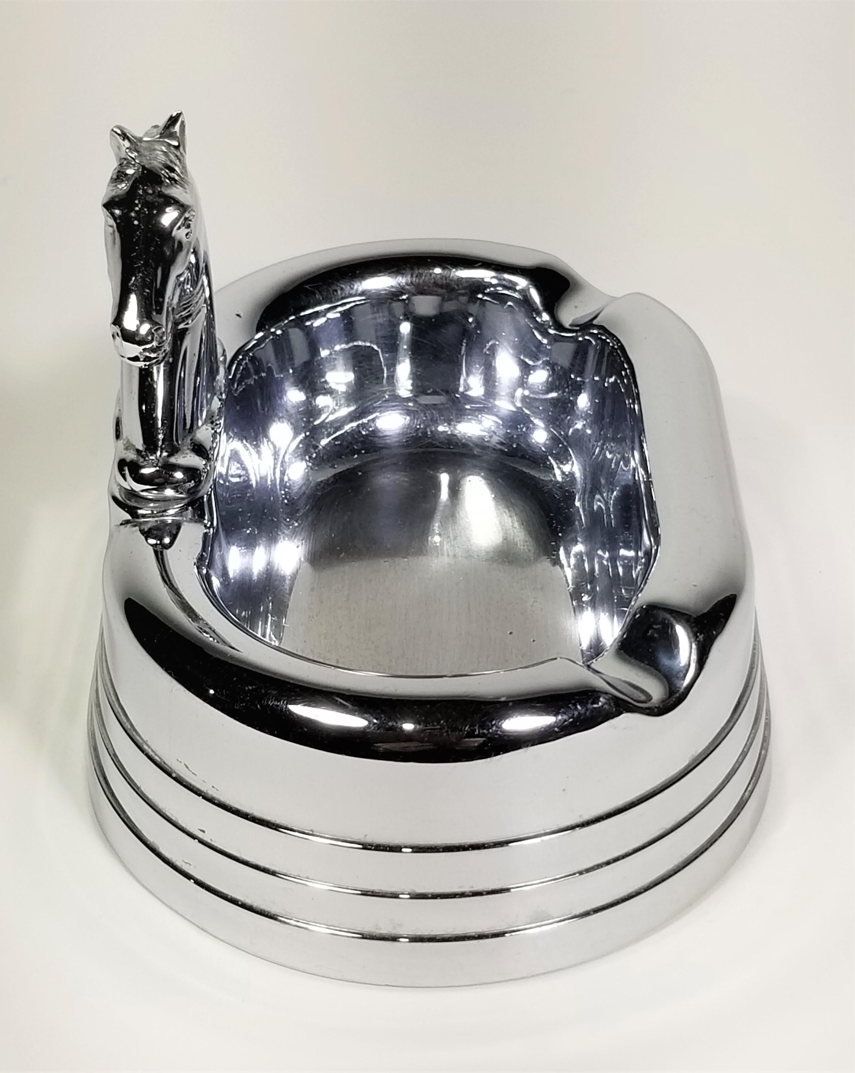Art Deco 1920s Ashtray Chrome In Good Condition For Sale In New York, NY