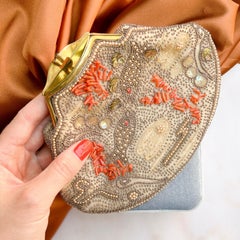 Art Deco 1920s Beaded 'Under the Sea' Vintage Evening Clutch Bag
