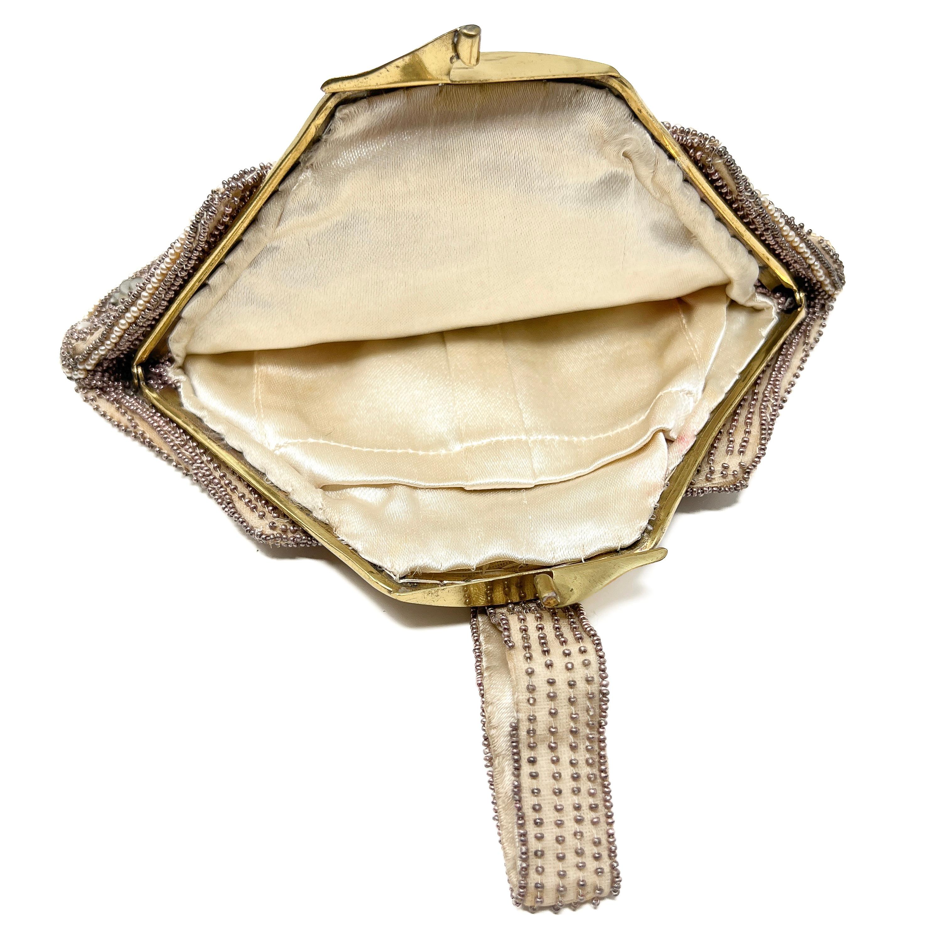 Pochette da sera vintage con perline 