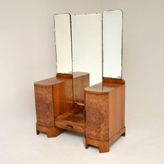Art Deco 1920s Burr Walnut Dressing Table