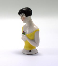 Art Deco 1920s Flapper Half Pin Cushion Doll