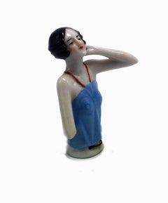 Art Deco 1920s Flapper Half Pin Cushion Doll