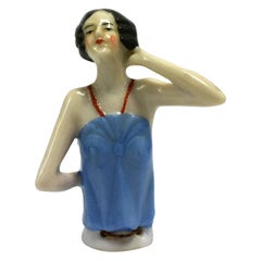 Retro Art Deco 1920s Flapper Half Pin Cushion Doll