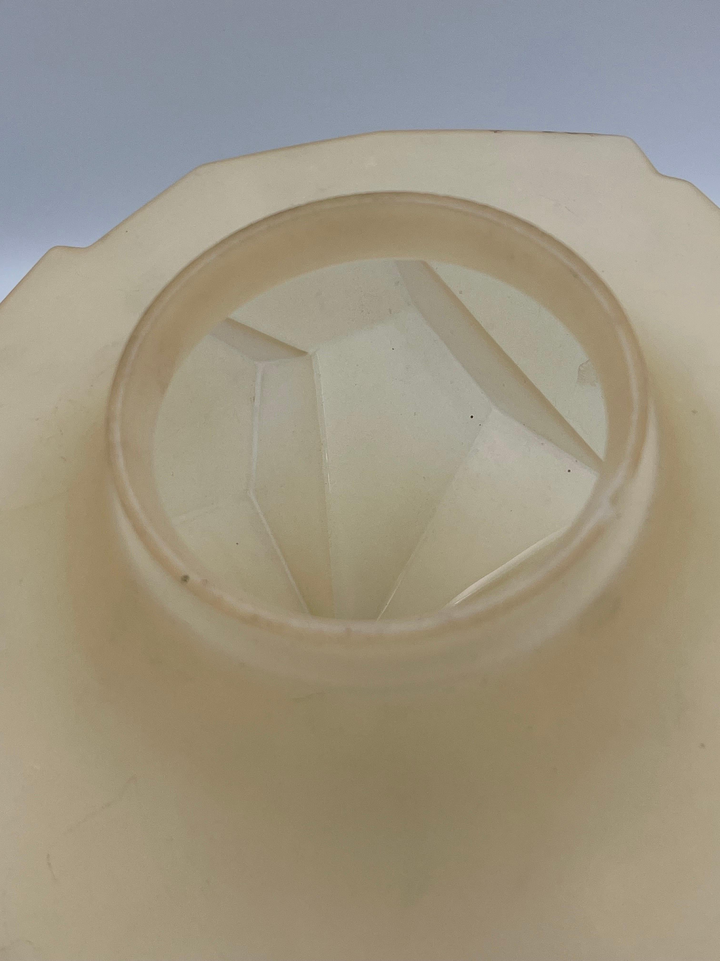 Art Deco 1920's Ruba Rombic Flush mount Shade by Ruben Haley Consolidated Glass For Sale 9