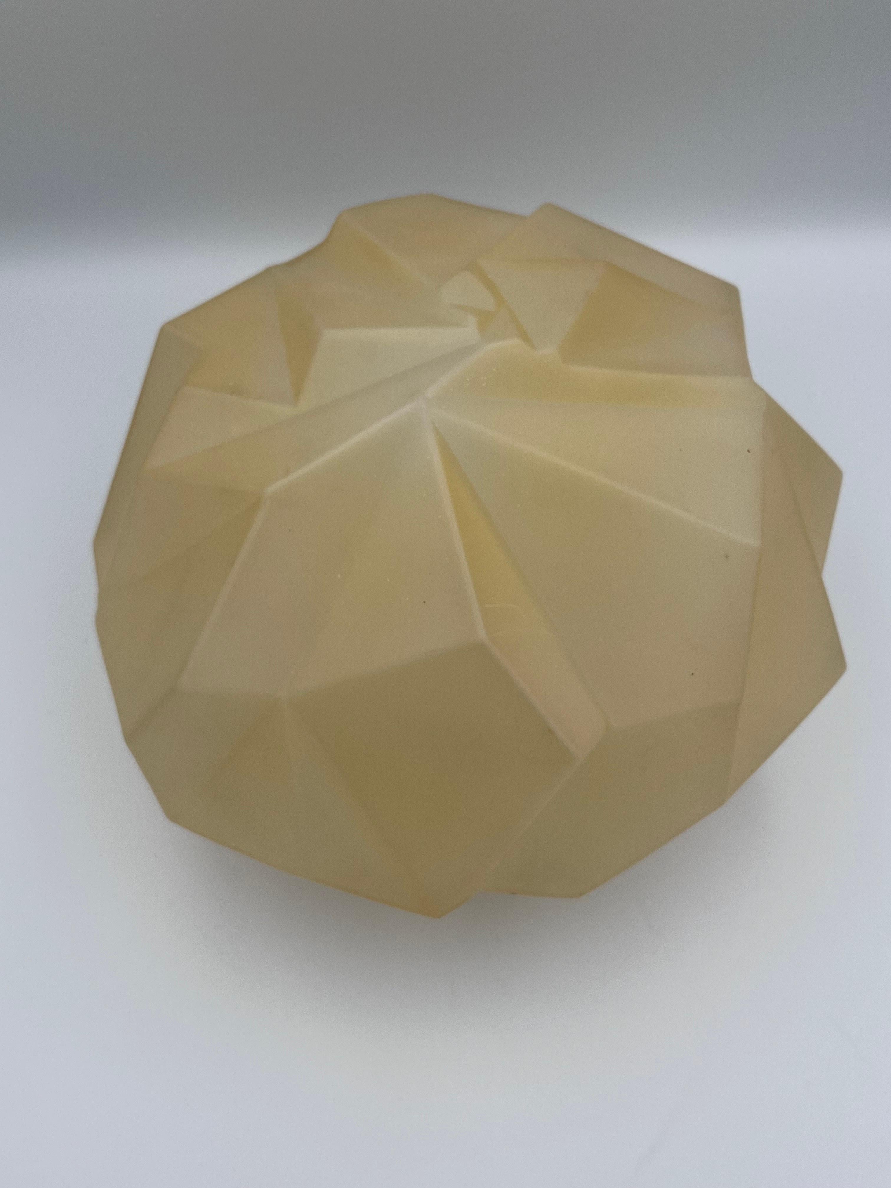 Art Deco 1920's Ruba Rombic Flush mount Shade by Ruben Haley Consolidated Glass For Sale 4