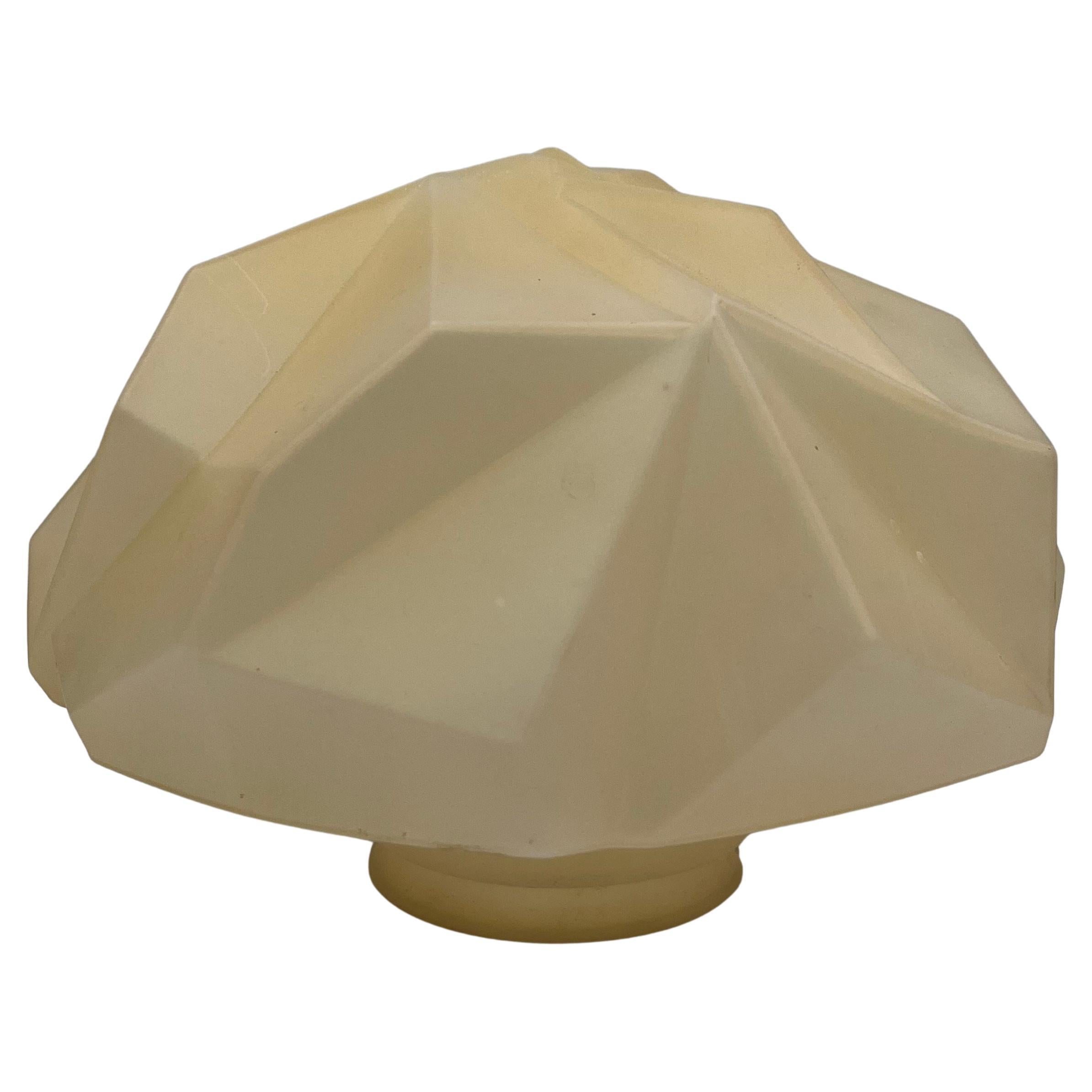 Art Deco 1920's Ruba Rombic Flush mount Shade by Ruben Haley Consolidated Glass For Sale