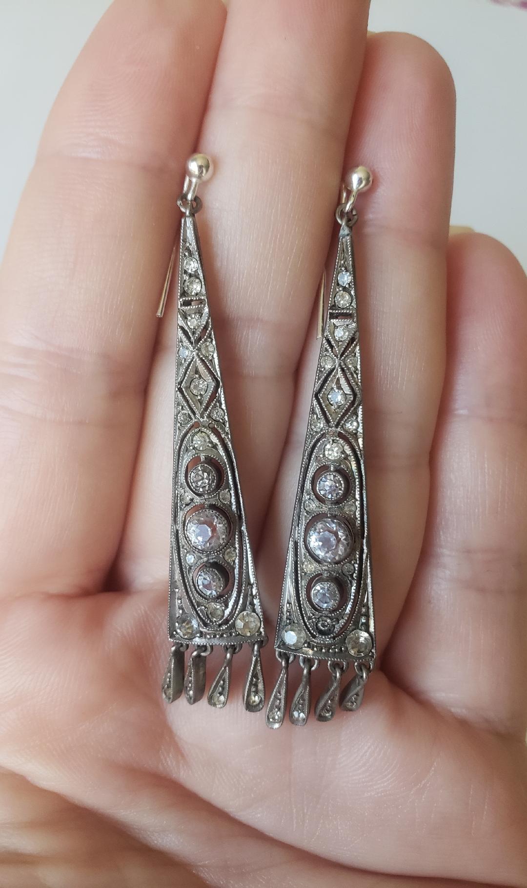 1920s drop earrings