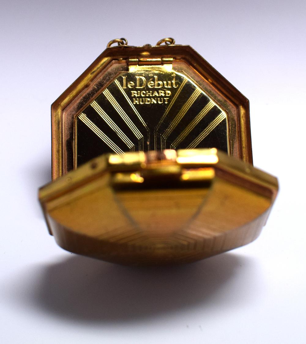 North American Art Deco 1928 Ladies Compact by Richard Hudnut For Sale
