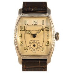 Art Deco 1929 BULOVA ‘CRUSADER’ Gents 10k White RG Watch, 94 yrs old, SERVICED