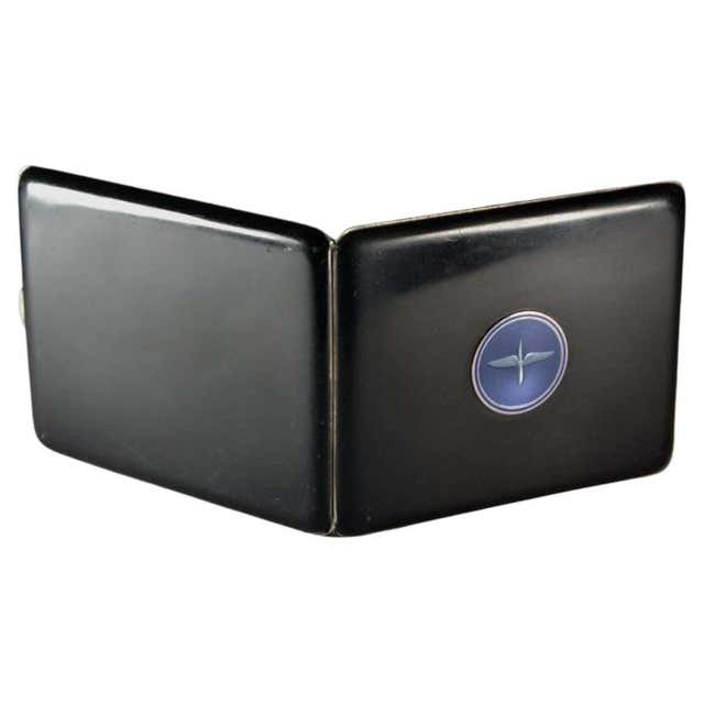 Combination Match Case American Art Deco Chrome Combination Cigarette Case, Match Safe and ...