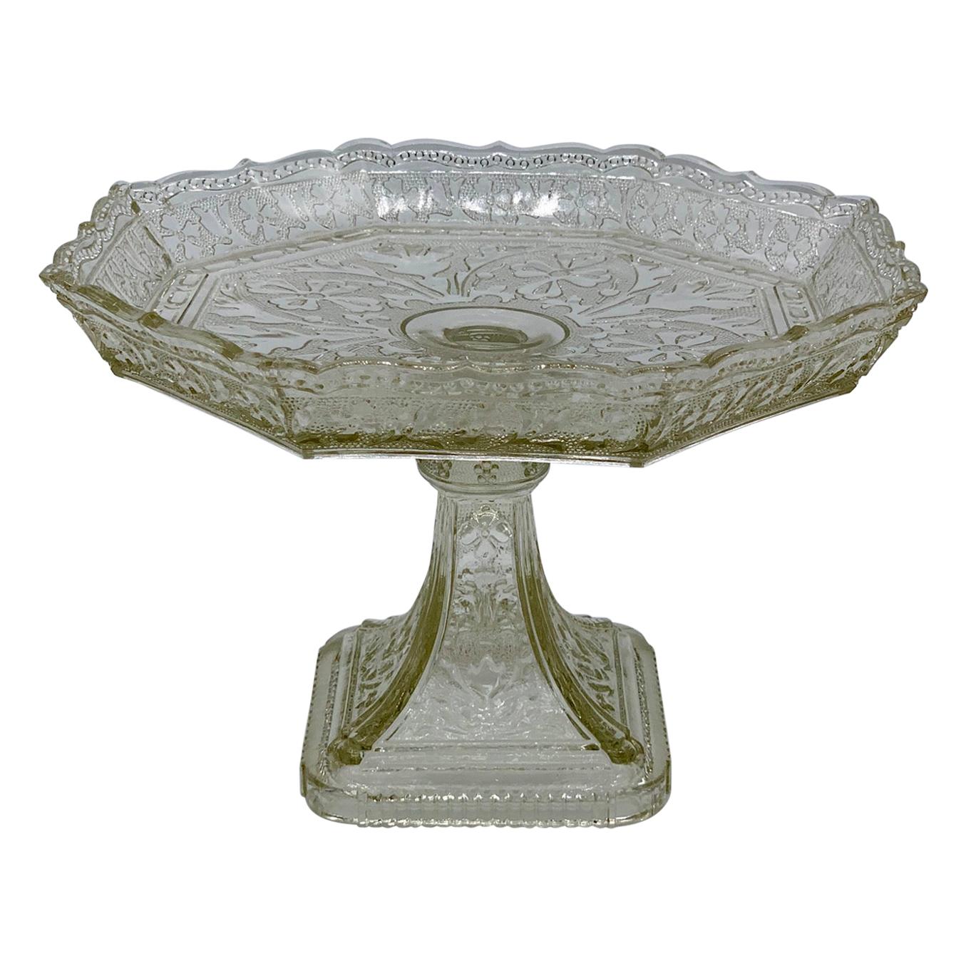 Service de table ou bol de présentation Art Déco 1930 avec motif floral