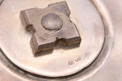 Art Deco 1930 Schweizer Tafelaufsatz Kompott mit Deckel in vergoldetem 925er Sterling Silber