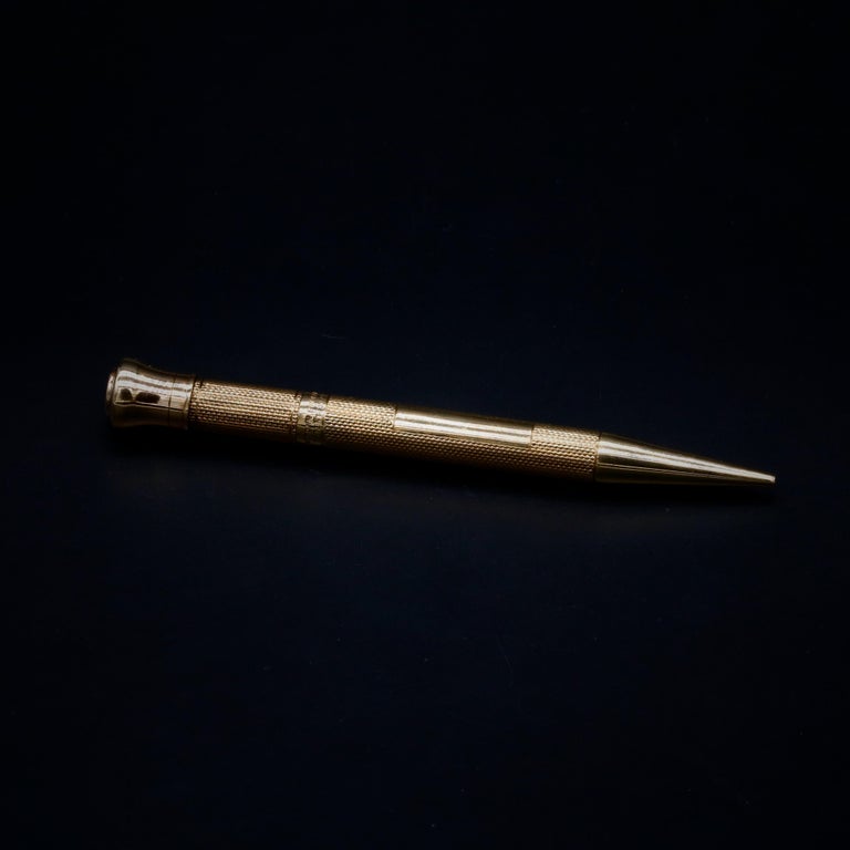 Art Deco 1930s 17.4g 9K Yellow Gold Sampson and Mordan Mechanical