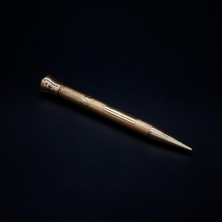 Art Deco 1930s 17.4g 9K Yellow Gold Sampson and Mordan Mechanical