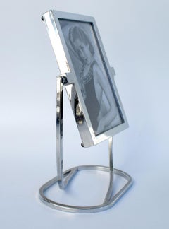 Art Deco 1930s Freistehender Chrom-Bilderrahmen