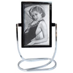 Art Deco 1930s Free Standing Chrome Picture Frame