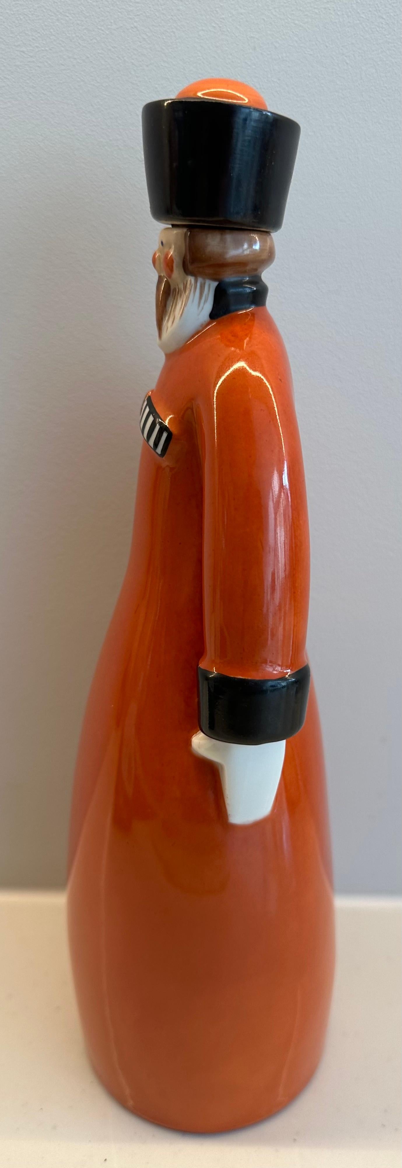 Flask de soldat russe Art Déco français des années 1930 Curacao par Robj Paris 6