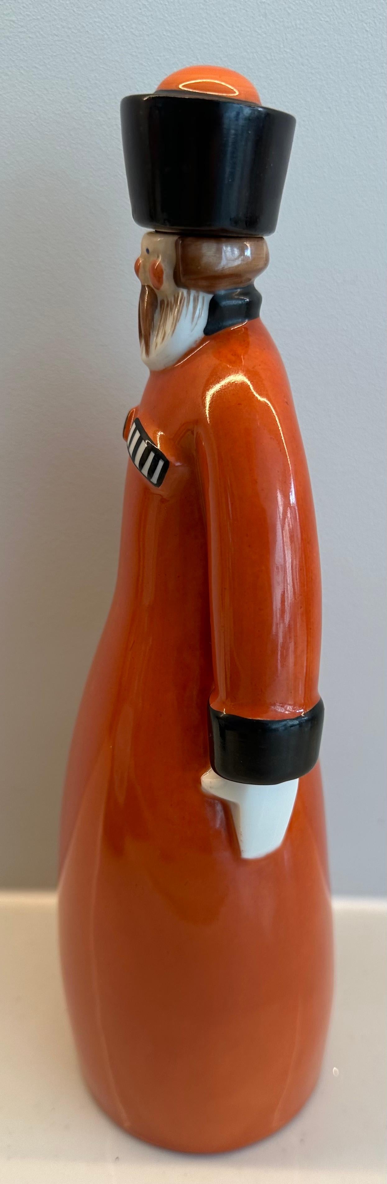 Art déco Flask de soldat russe Art Déco français des années 1930 Curacao par Robj Paris