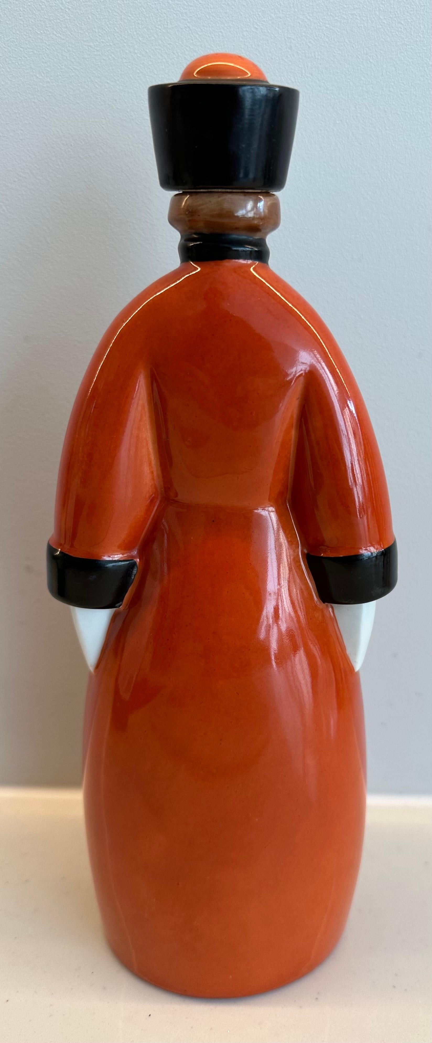 Art Deco 1930s French “Curacao” Figural Russian Soldier Flask by Robj Paris For Sale 1