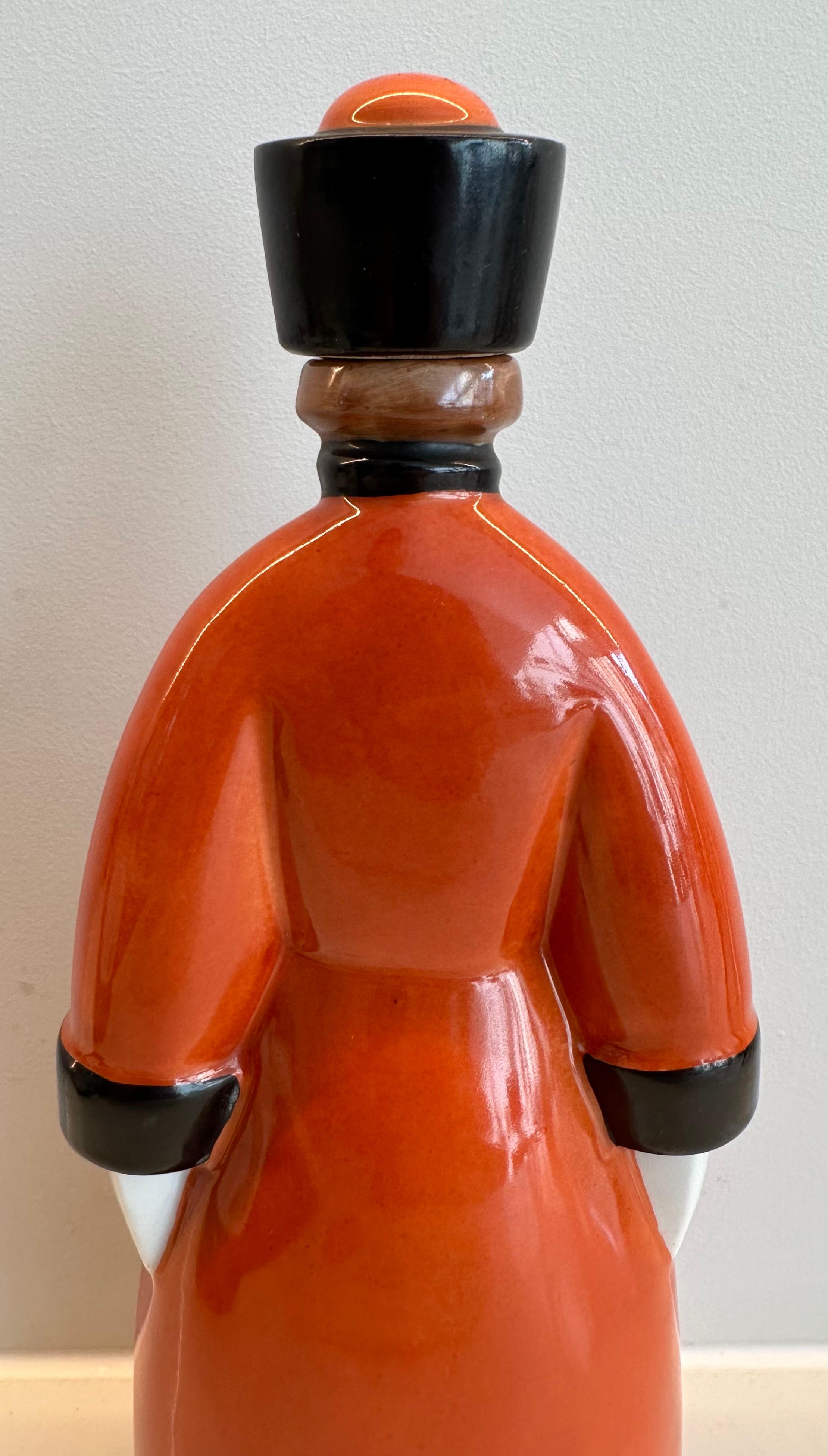 Art Deco 1930s French “Curacao” Figural Russian Soldier Flask by Robj Paris For Sale 2