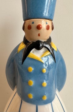 Flask de soldat russe Art Déco français des années 1930 Curacao par Robj Paris