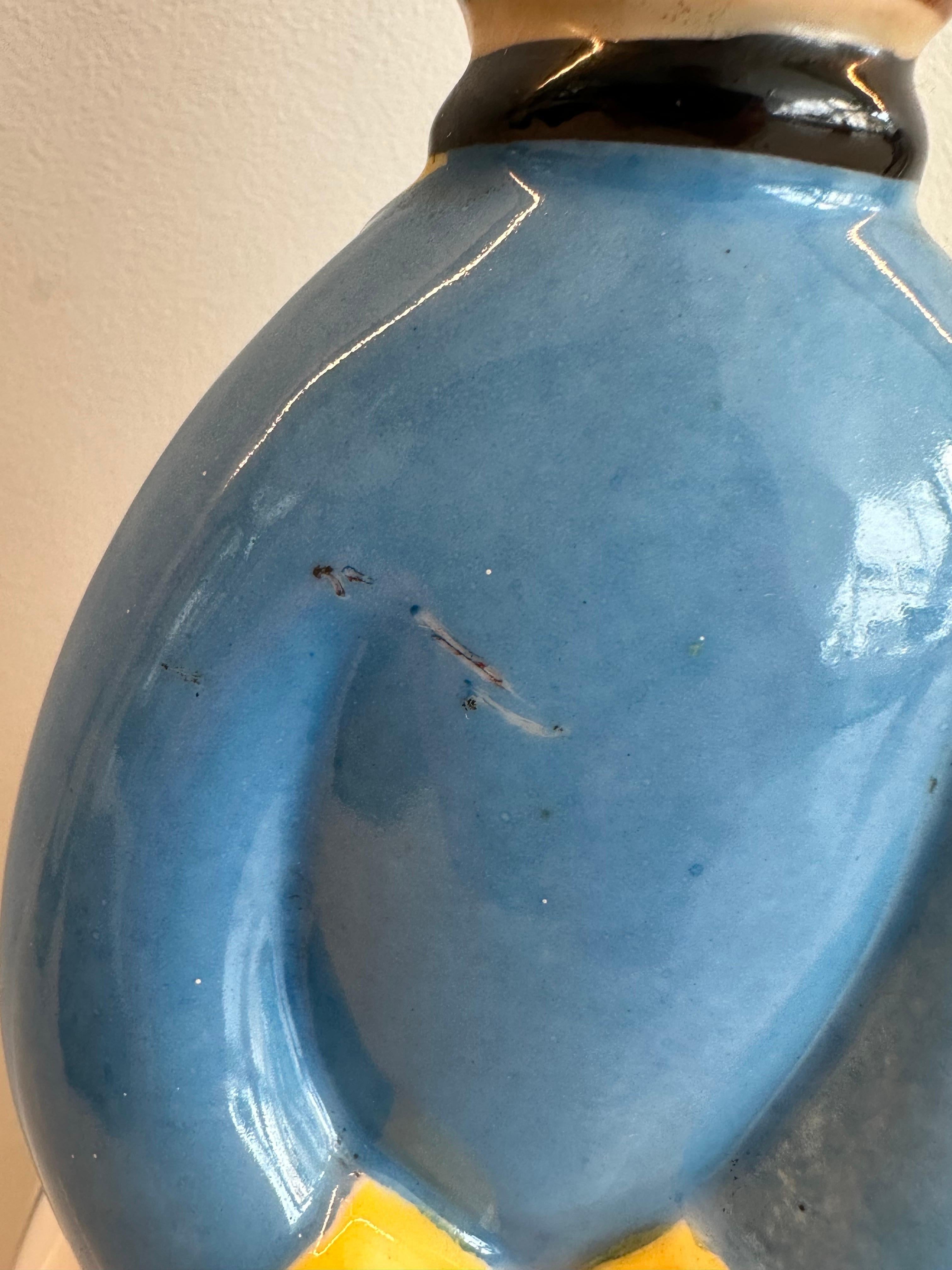 Milieu du XXe siècle Flask de soldat russe Art Déco français des années 1930 Curacao par Robj Paris en vente