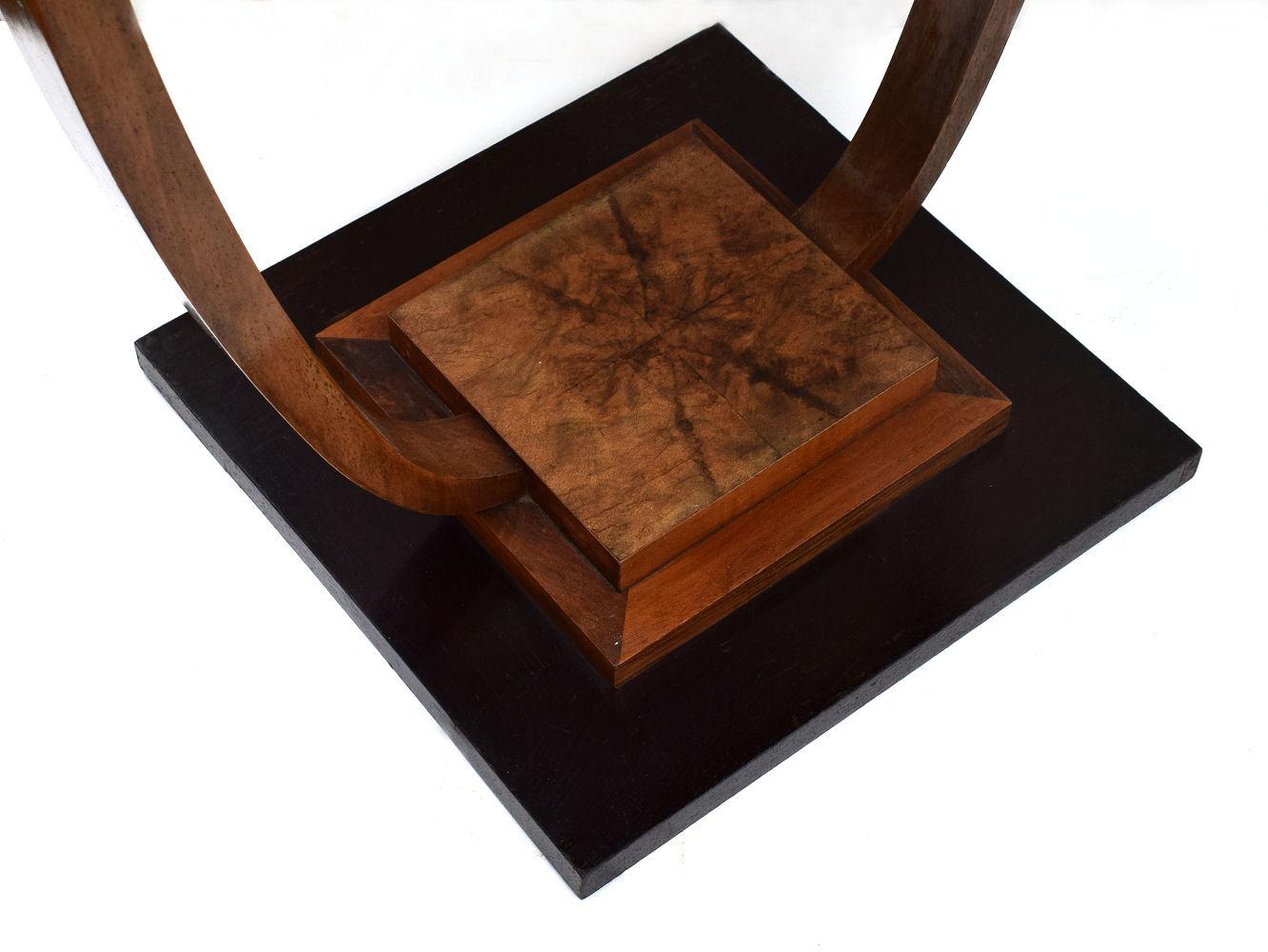 Walnut Art Deco 1930s French Occasional Table