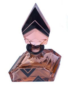 Art Deco 1930s Glass Perfume Scent Bottle