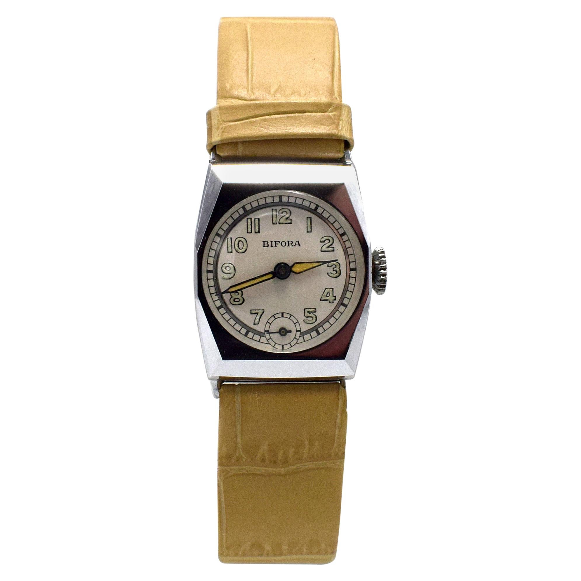 Art Deco 1930s Ladies Wristwatch Old Stock, Never Worn, Newly Serviced