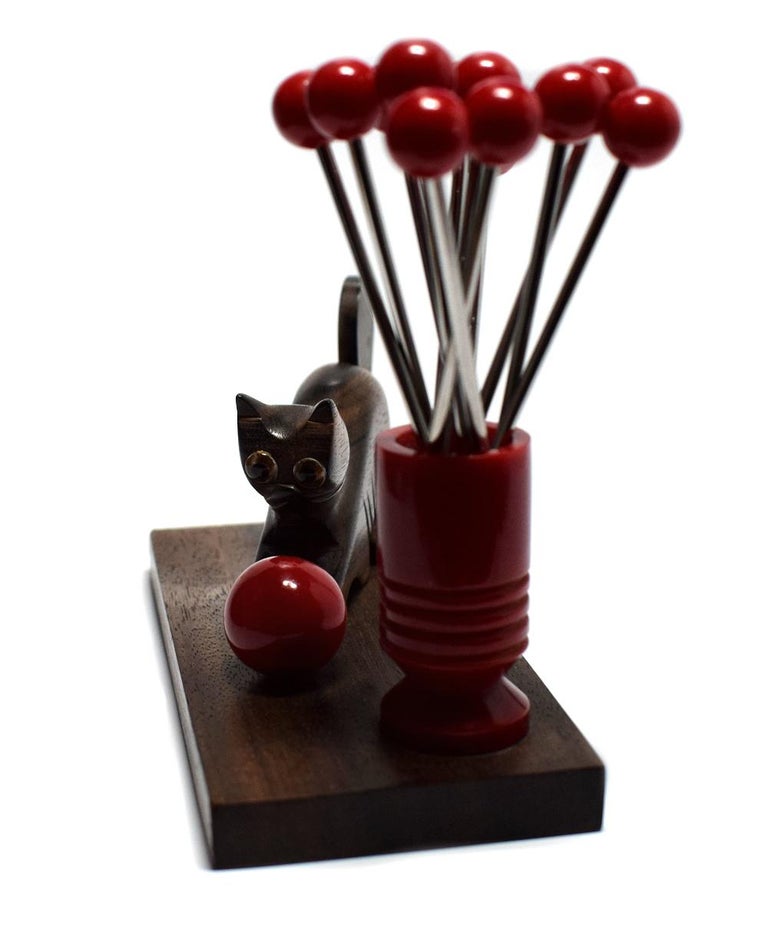 Art Deco 1930s Novelty Bakelite Cocktail Sticks at 1stDibs