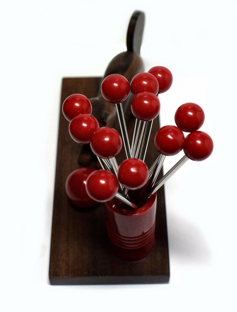 Art Deco 1930s Novelty Bakelite Cocktail Sticks at 1stDibs