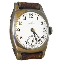 Used Art-Deco 1930's Omega Cushion Case Watch. Cal 26.5 SOB Manual. Fine & V Rare.
