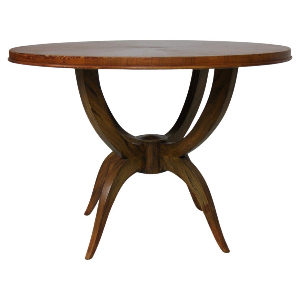 Art Deco 1930s Pedestal Table For Sale