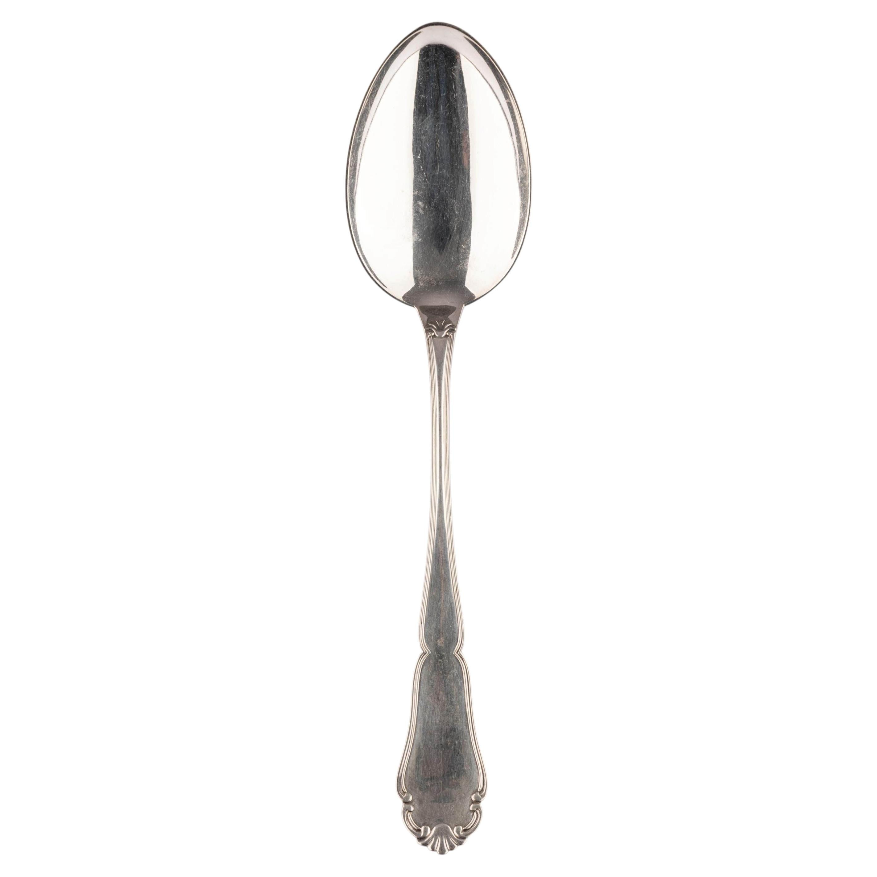 Art Deco 1930s Silver Serving Spoon Copenhagen Danish Johannes Siggaard