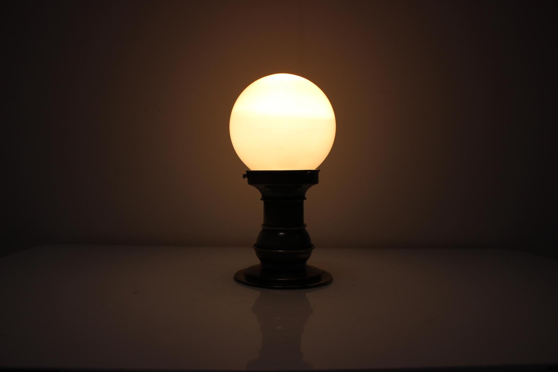 German Art Deco 1930's Wall/Table Lamp, Czechoslovakia For Sale