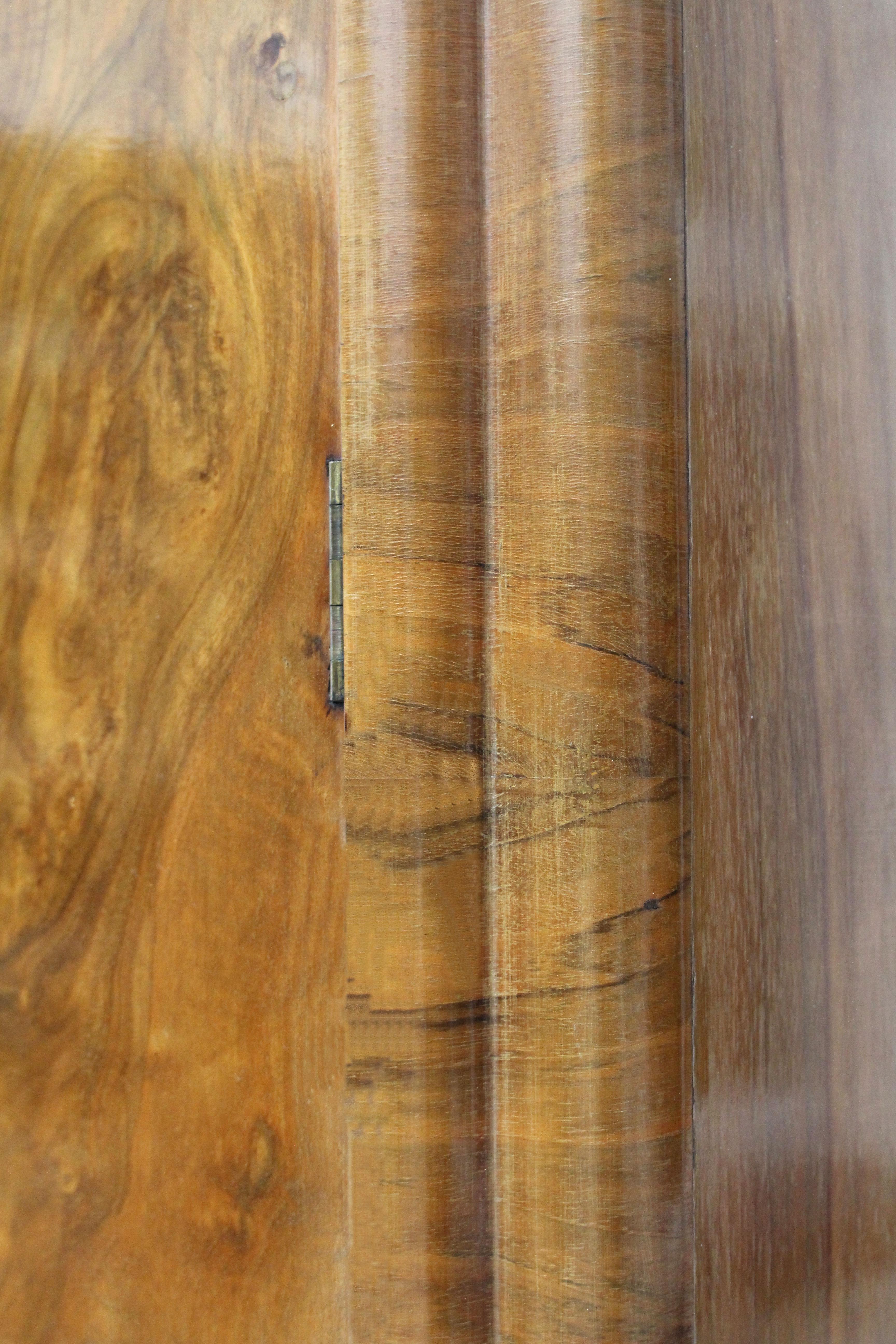 Art Deco 1930s Walnut Two-Door Wardrobe, English, circa 1930 4