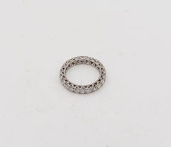 Art Deco 1935 Eternity Band Ring In Platinum With 2.64 Ctw In White Diamonds