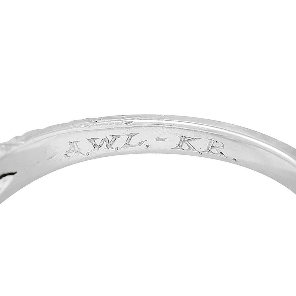 Anello di fidanzamento vintage in platino con diamante vecchio taglio europeo Art of Vintage 1936 1,90 in vendita 5