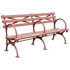 Art Deco 1939 Kenneth Lynch 
Sons World
s Fair NYC Double Cast Iron Moses Bench