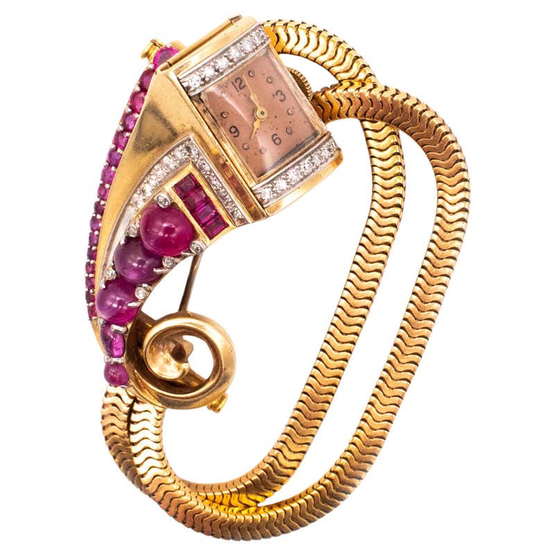 Ruby Watch Russia Antique Ruby Wrist Watches - 136 For Sale at 1stDibs