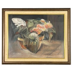 Nature morte botanique Art Déco 1940s