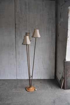 Art Deco 1940s Brass Floor Lamp