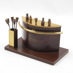 Art Deco 1940s Brass Miniature Bar Cocktail Picks