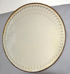 Venezianischer runder gepunkteter Glas-Wandspiegel im Art déco-Stil, Italien, 1940er Jahre