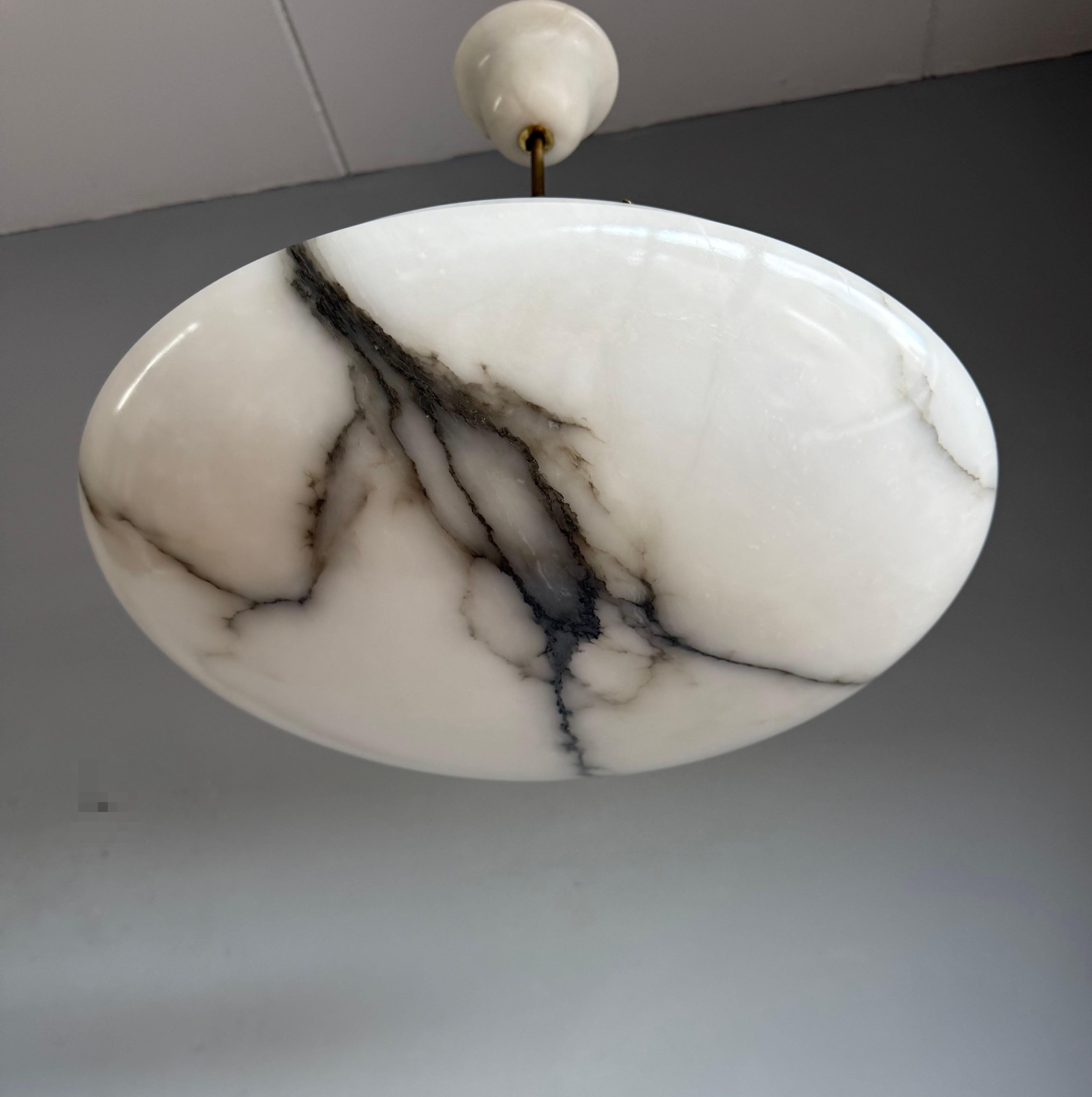 *  Note, that we arrange the shipping ourselves to ensure a smooth, secure, and reliable delivery. This allows us to provide the best possible service and care for your purchase.

One of a kind, three-light fixture (19.8 inches in diameter)f with a