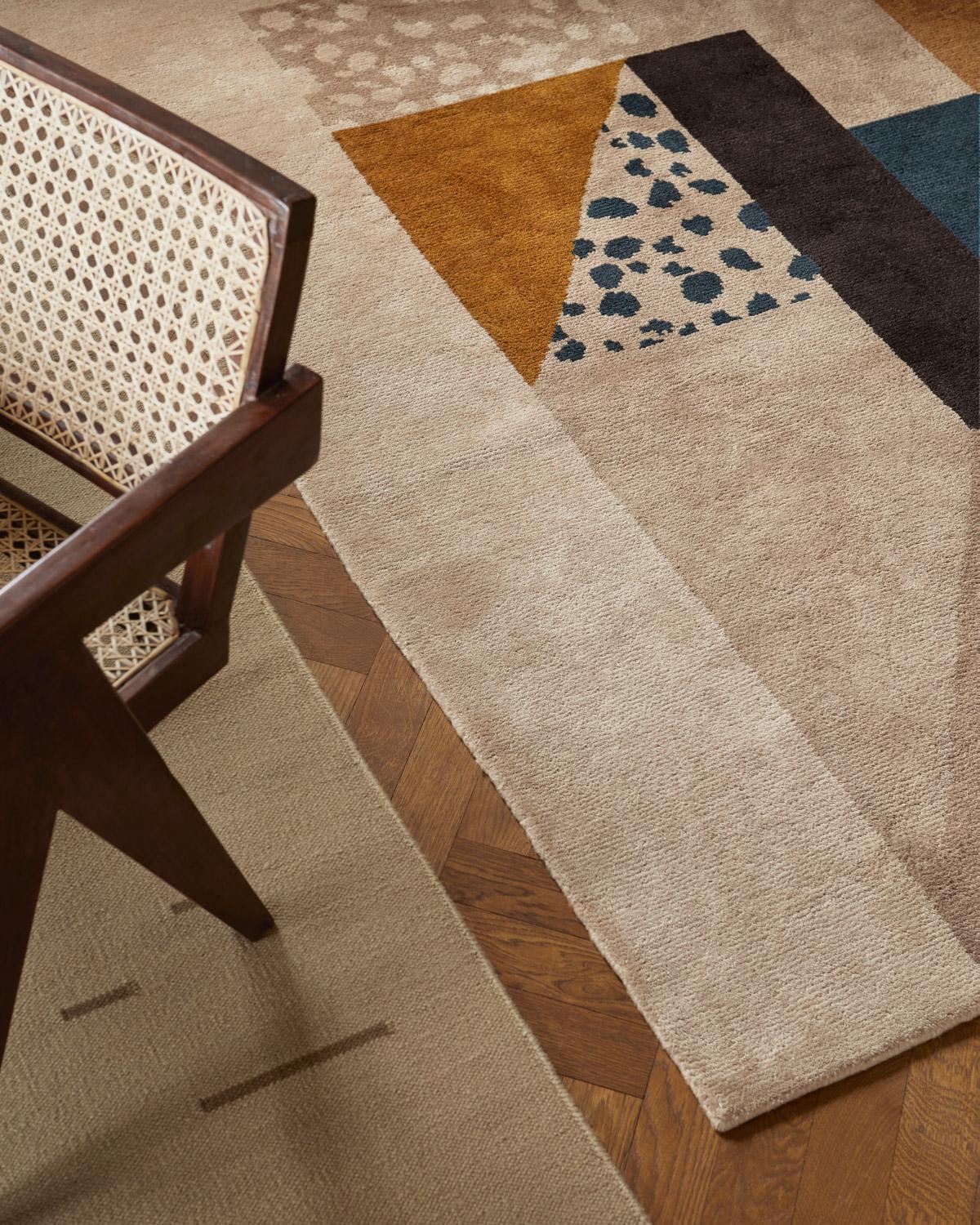 Inspired by the geometric architecture and rich colors of the Swedish Grace era. A significant Scandinavian design movement that drew inspiration from neoclassicism and art deco.

Much like the iconic architecture of that time, the new rugs play