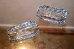 Art deco 2 Glas-Aschenbecher