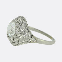 Art Deco 2.00 Carat Diamond Filigree Ring